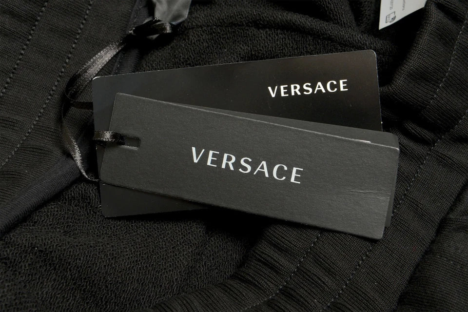 Versace Men's Black Mitchel Fit Greeca Print Sweat Pants US L IT 52