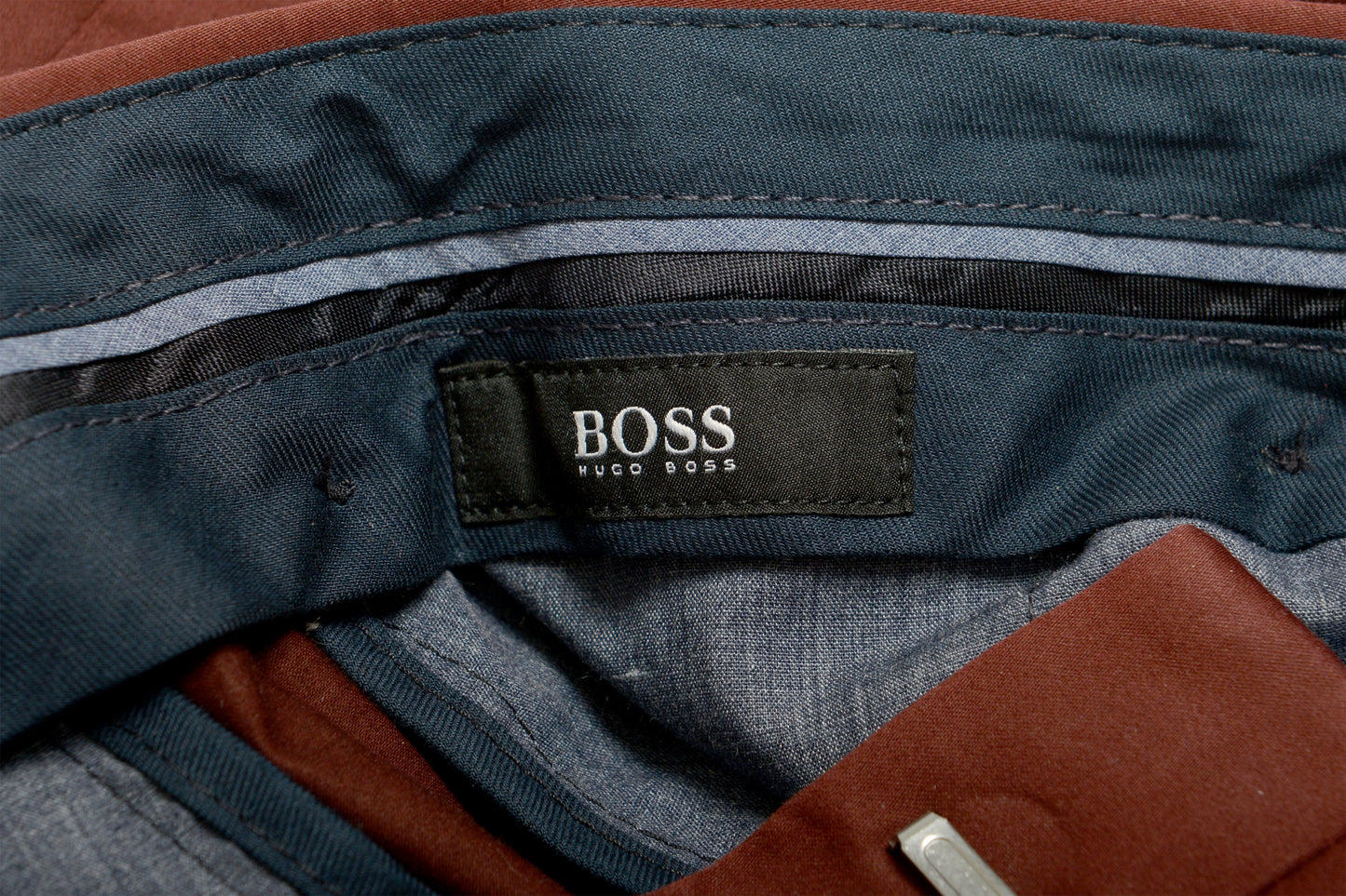 Hugo Boss Men's "Giro4" Vine Red Flat Front Casual Pants US 34R IT 50