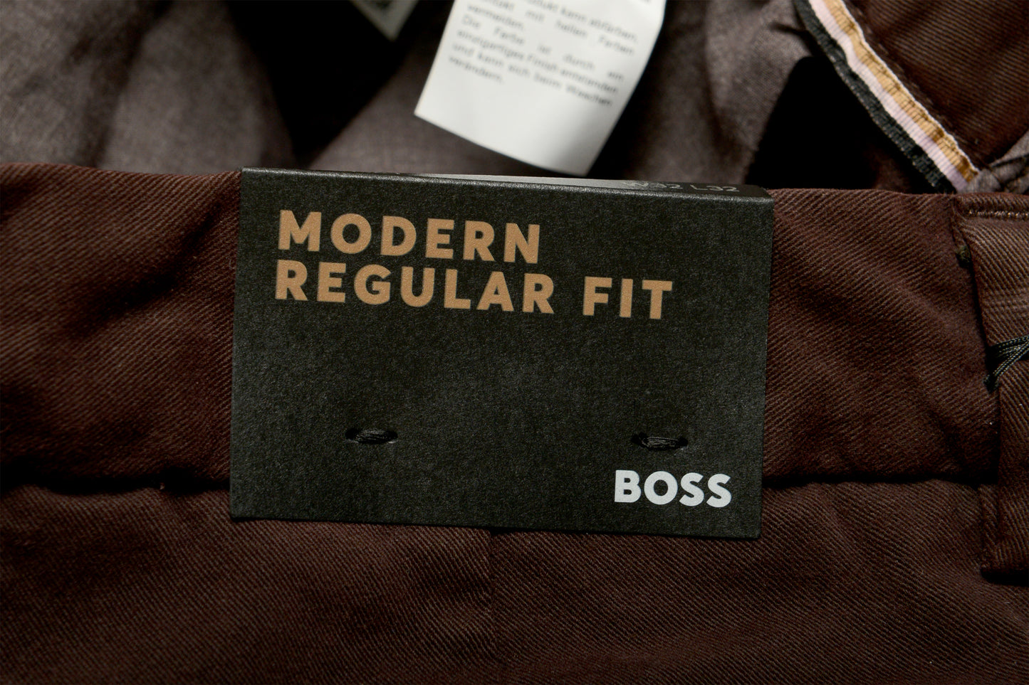 Hugo Boss Men's "H-Kane1" Dark Brown Modern Regular Fit Pants US 32/32 IT 32/32