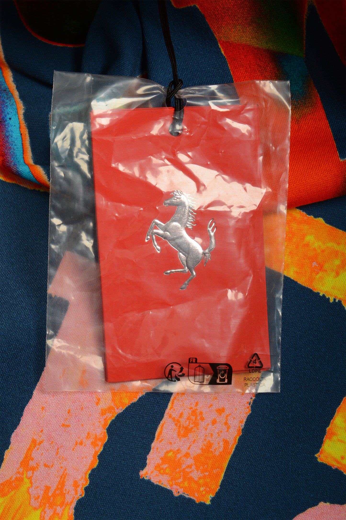 Scuderia Ferrari Fluid Pure Cotton Graffiti Logo Print T-Shirt US L IT 52