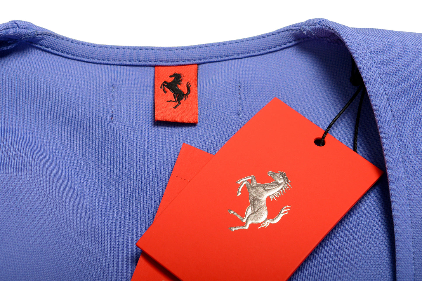 Scuderia Ferrari Women's Purple Cropped Long Sleeve Blouse Top US M IT 42