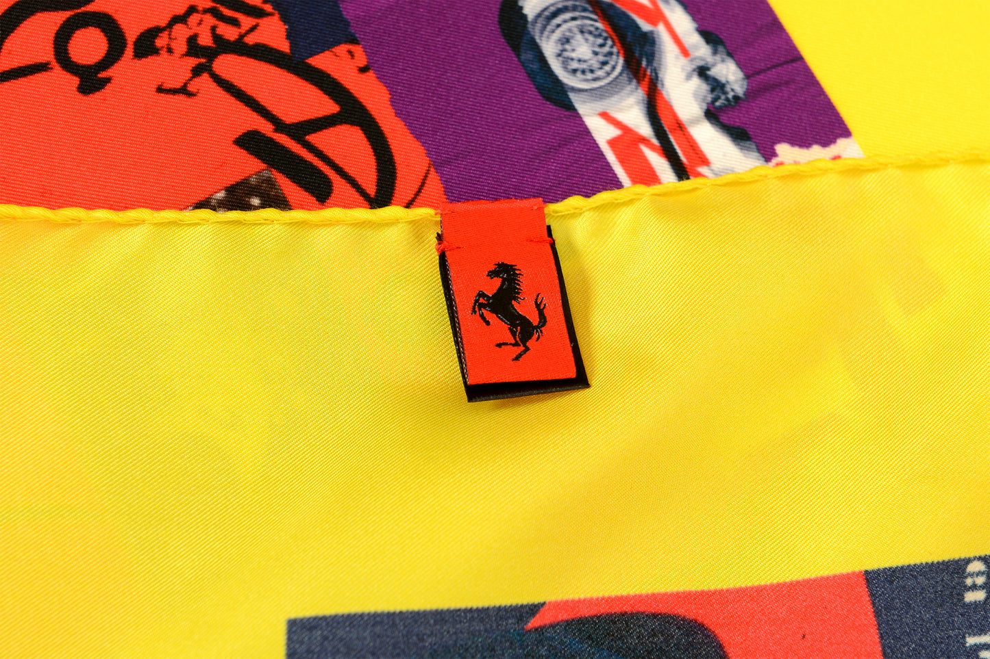 Scuderia Ferrari "Prints Extension Carre" MultiColor Large 100%Silk Square Scarf