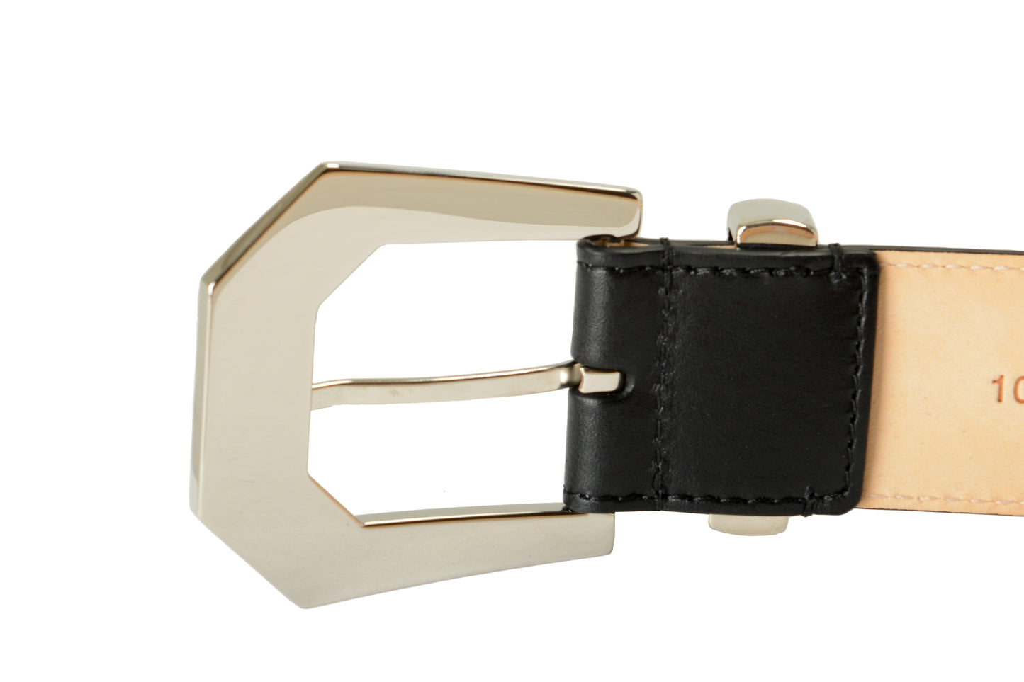 Versace Black 100% Leather Silver Medusa Decorated Belt US 28 IT 70
