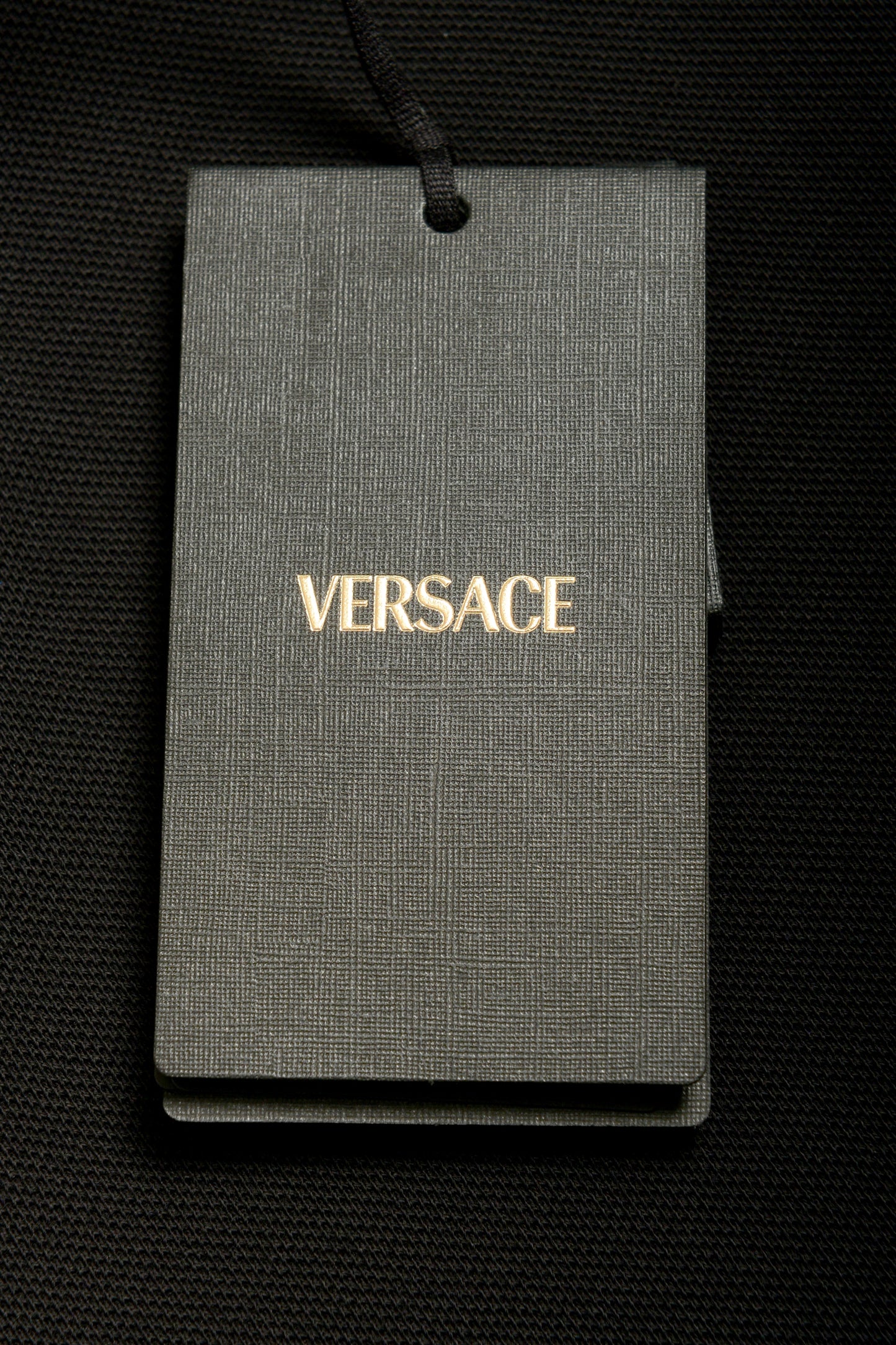 Versace Men's Black Logo Embroidery Short Sleeve Polo Shirt US 3XL IT 58