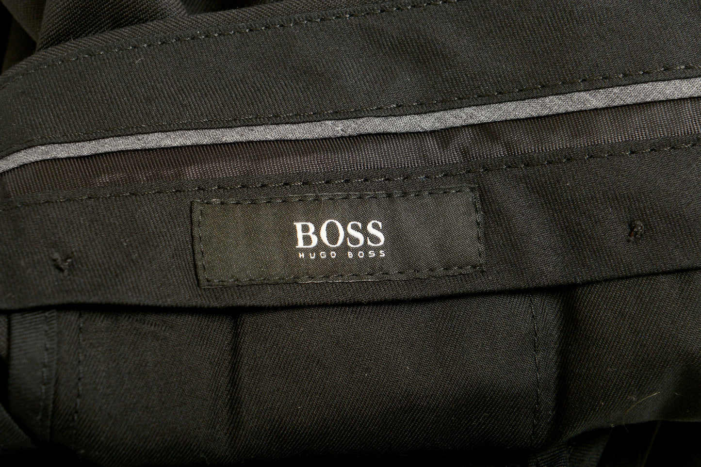 Hugo Boss Men's "Genesis4" Slim Fit Black 100% Wool Dress Pants US 34R IT 50R