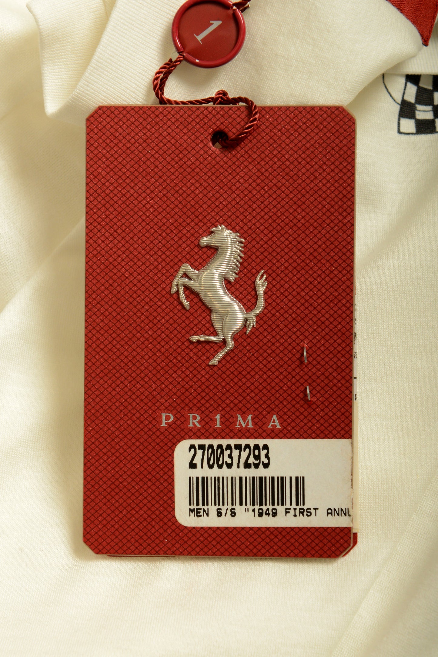 Scuderia Ferrari Men's Logo Print Crewneck Short Sleeve T-Shirt US 2XL IT 56