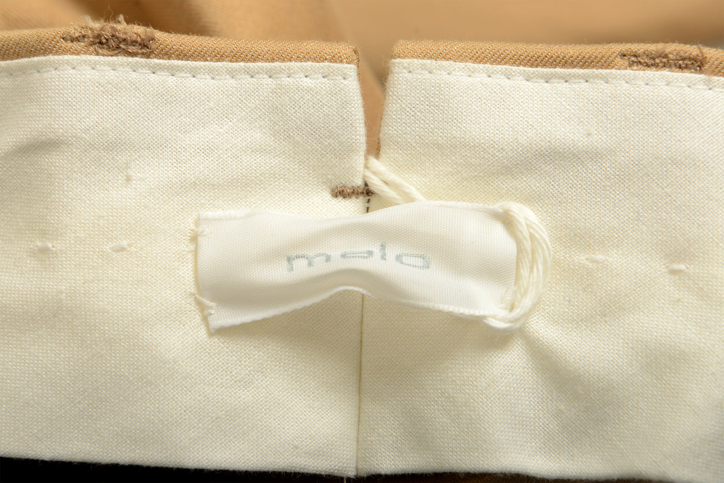 Malo Men's Beige Flat Front Dress Pants US 32 IT 48