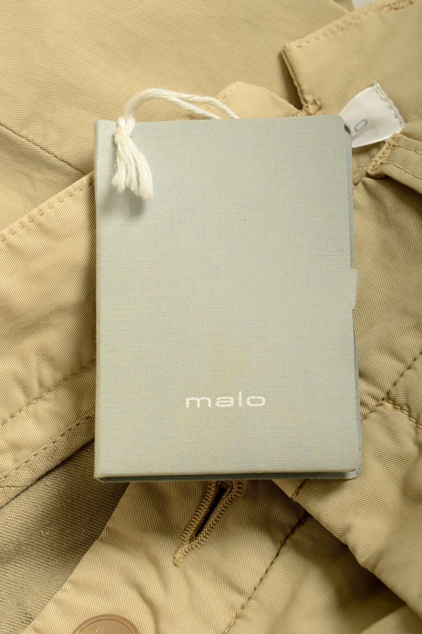 Malo Men's Beige Flat Front Casual Pants US 34 IT 50