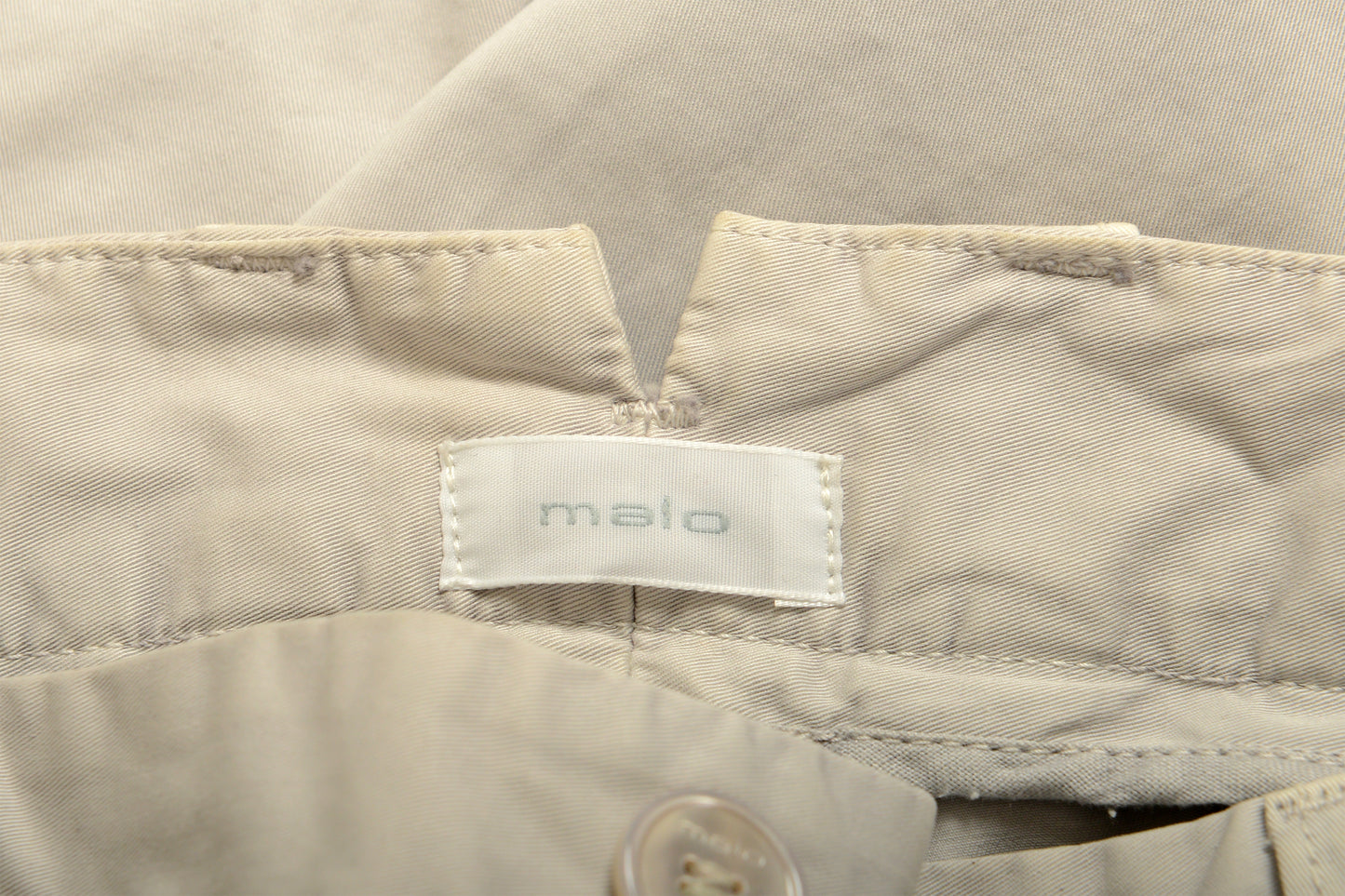 Malo Men's Gray Flat Front Casual Pants US 34 IT 50