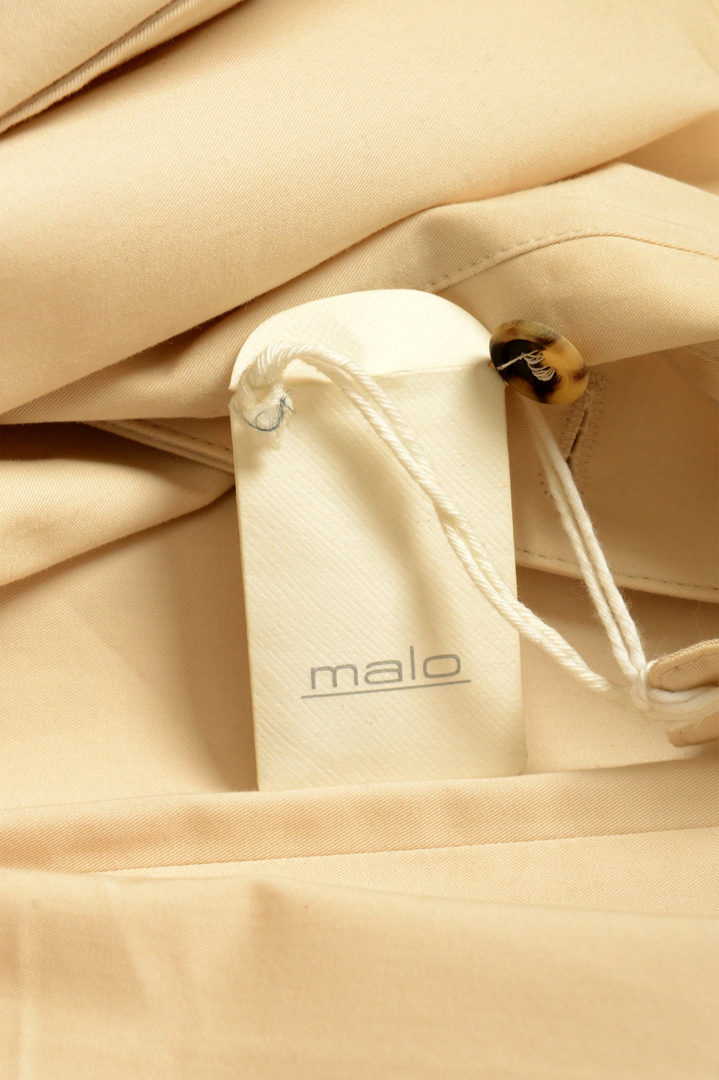 Malo Men's Ivory Flat Front Casual Pants US 38 IT 54
