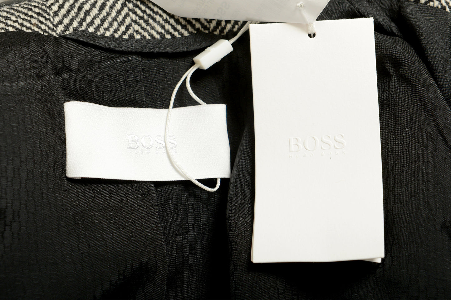 Hugo Boss Women's "Jakuba" Two Tone 100% Wool Double Breasted Blazer US 4 IT 40