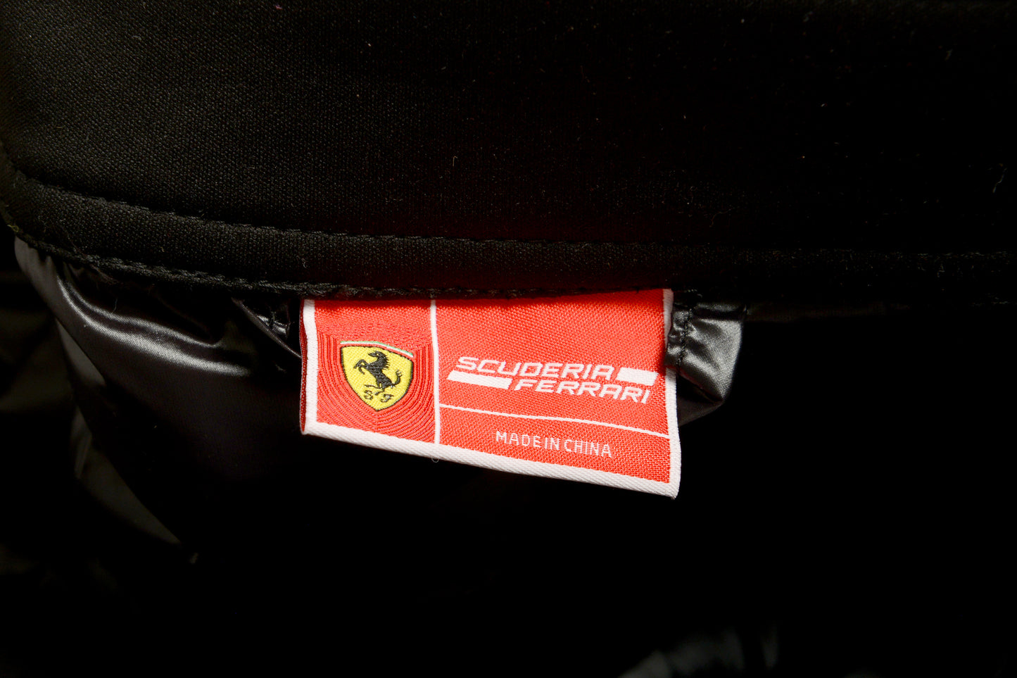 Scuderia Ferrari Men's Black Down Softshell Biker Parka Jacket US L IT 52