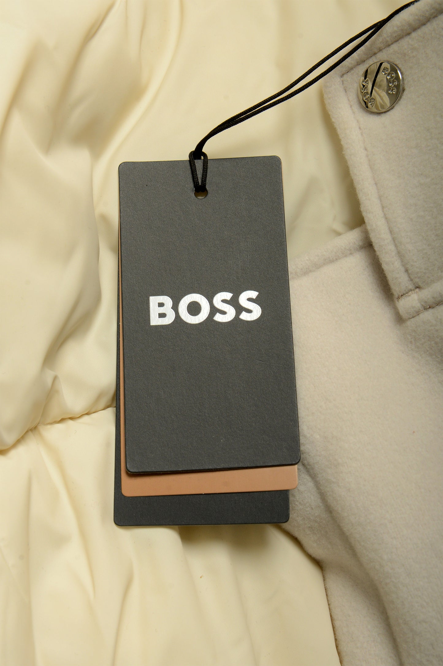 Hugo Boss "C-Caiso" Gray Wool Hooded Parka Coat US 38R IT 48R