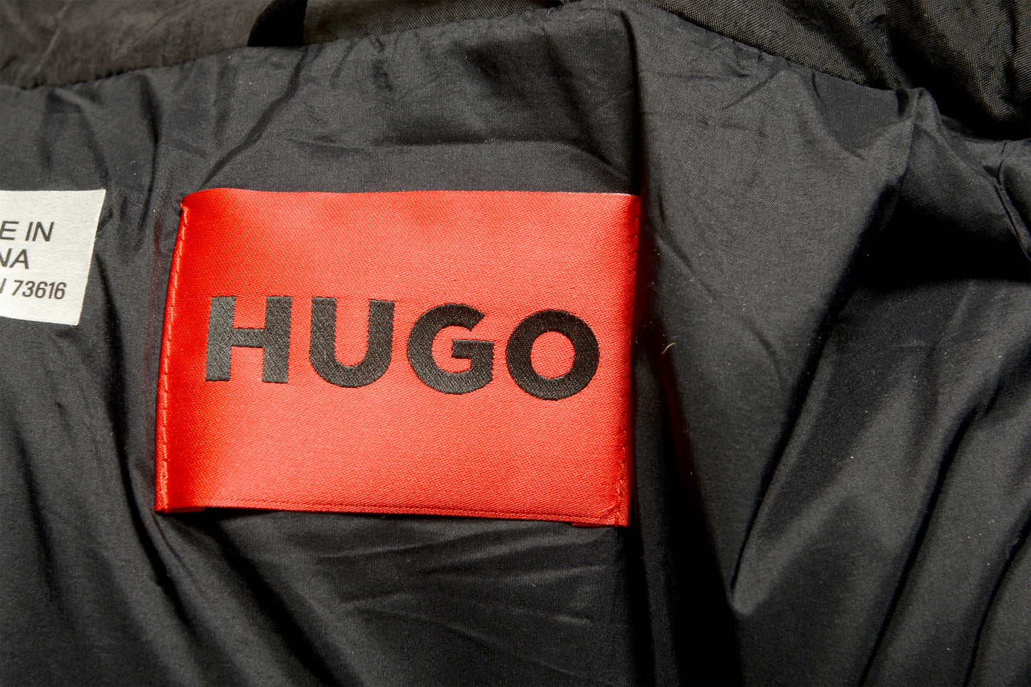 Hugo Boss "Fabrica-1" Black Insulated Windbreaker Jacket US S IT 48