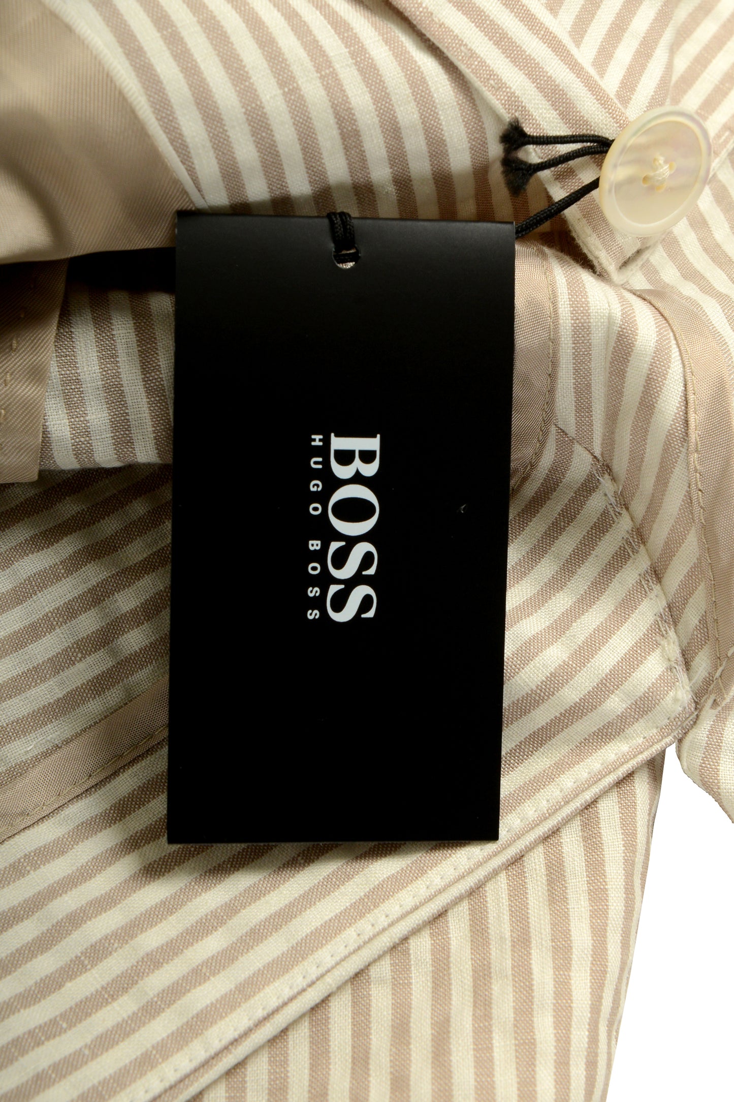 Hugo Boss Men's "Janson3" Striped Linen Wool Two Button Blazer US 38R IT 48R