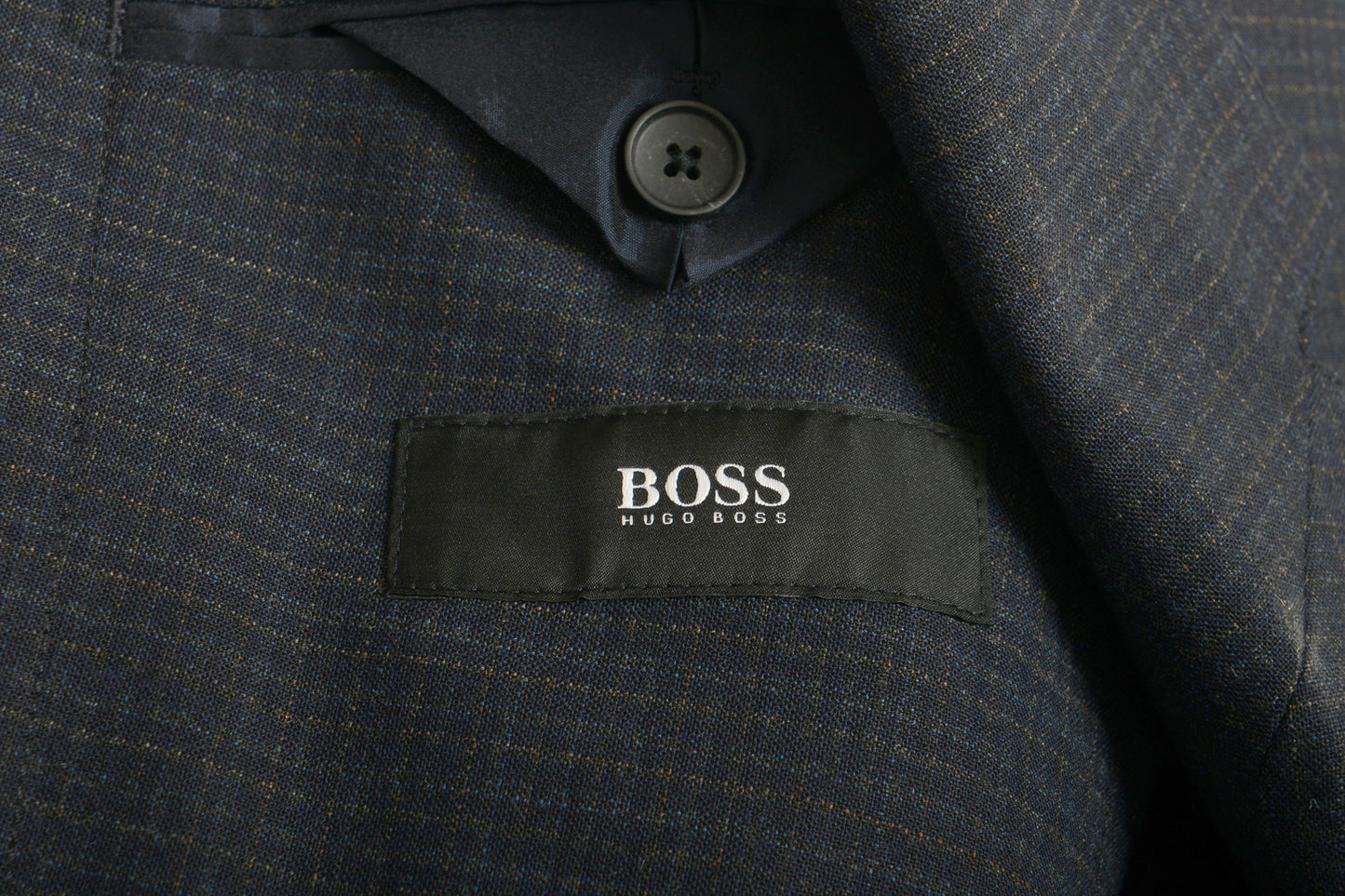 Hugo Boss Men's "Nolin2/Brider" Slim Fit Wool Plaid Suit US 46R IT 56R