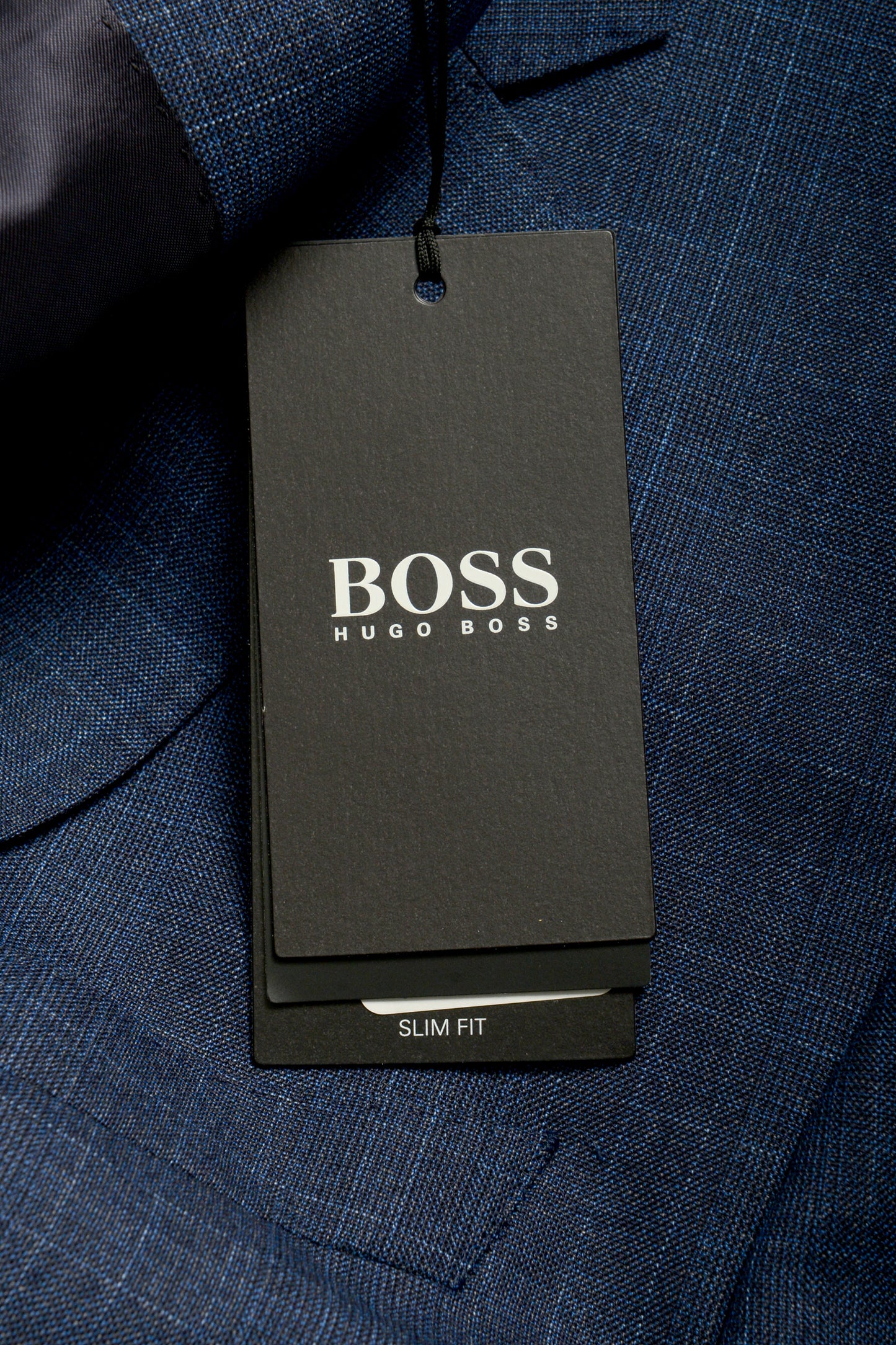 Hugo Boss Men's "Huge6/Genius5" Slim Fit 100% Wool Blue Plaid Suit US 42L IT 52L