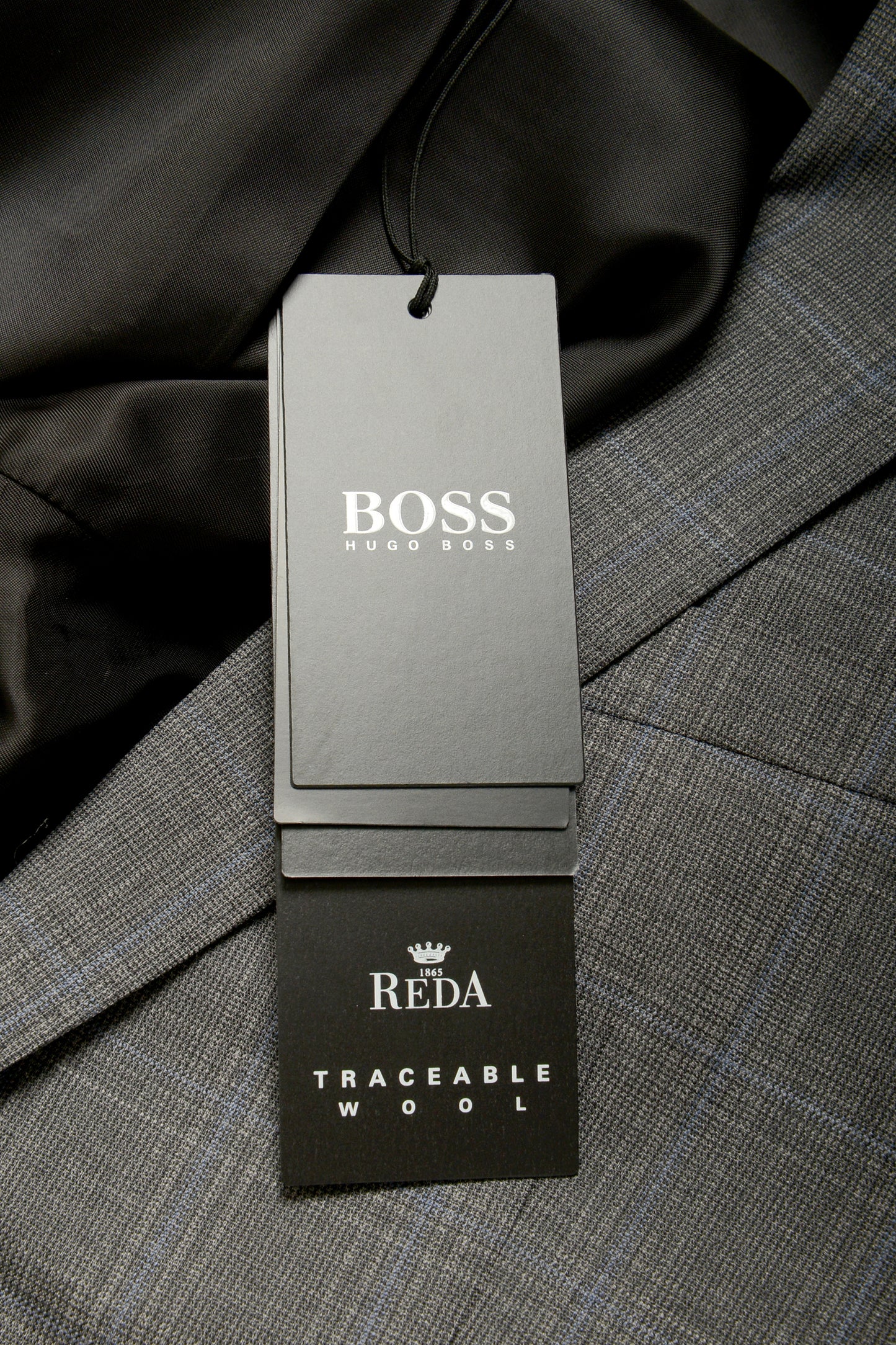 Hugo Boss Men's "Huge6/Genius5_TW" Slim Fit 100% Wool Plaid Suit US 40R IT 50R