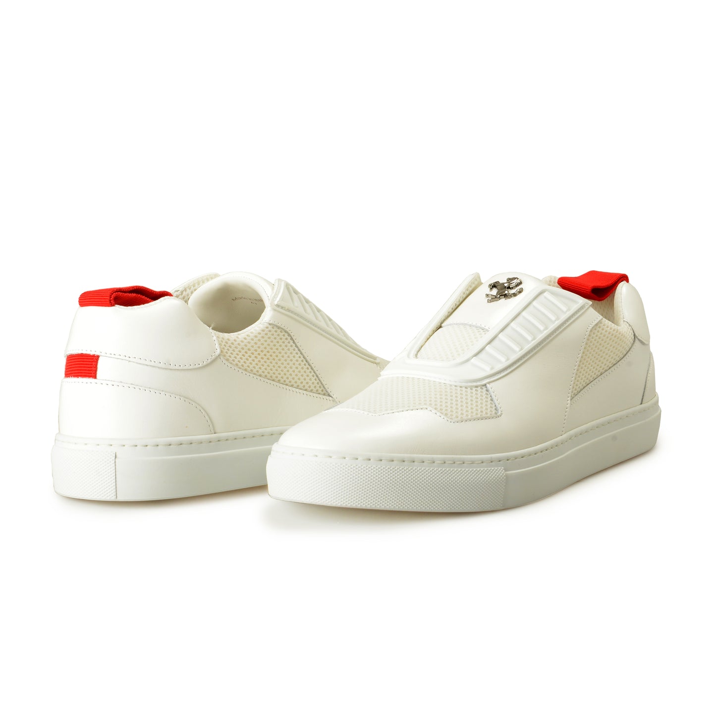 Scuderia Ferrari Men's White Leather Sneakers Shoes US 14 IT 47