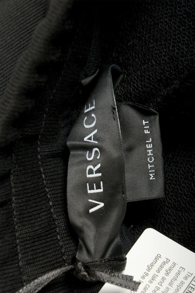 Versace Men's Black Mitchel Fit Greeca Print Sweat Pants US L IT 52