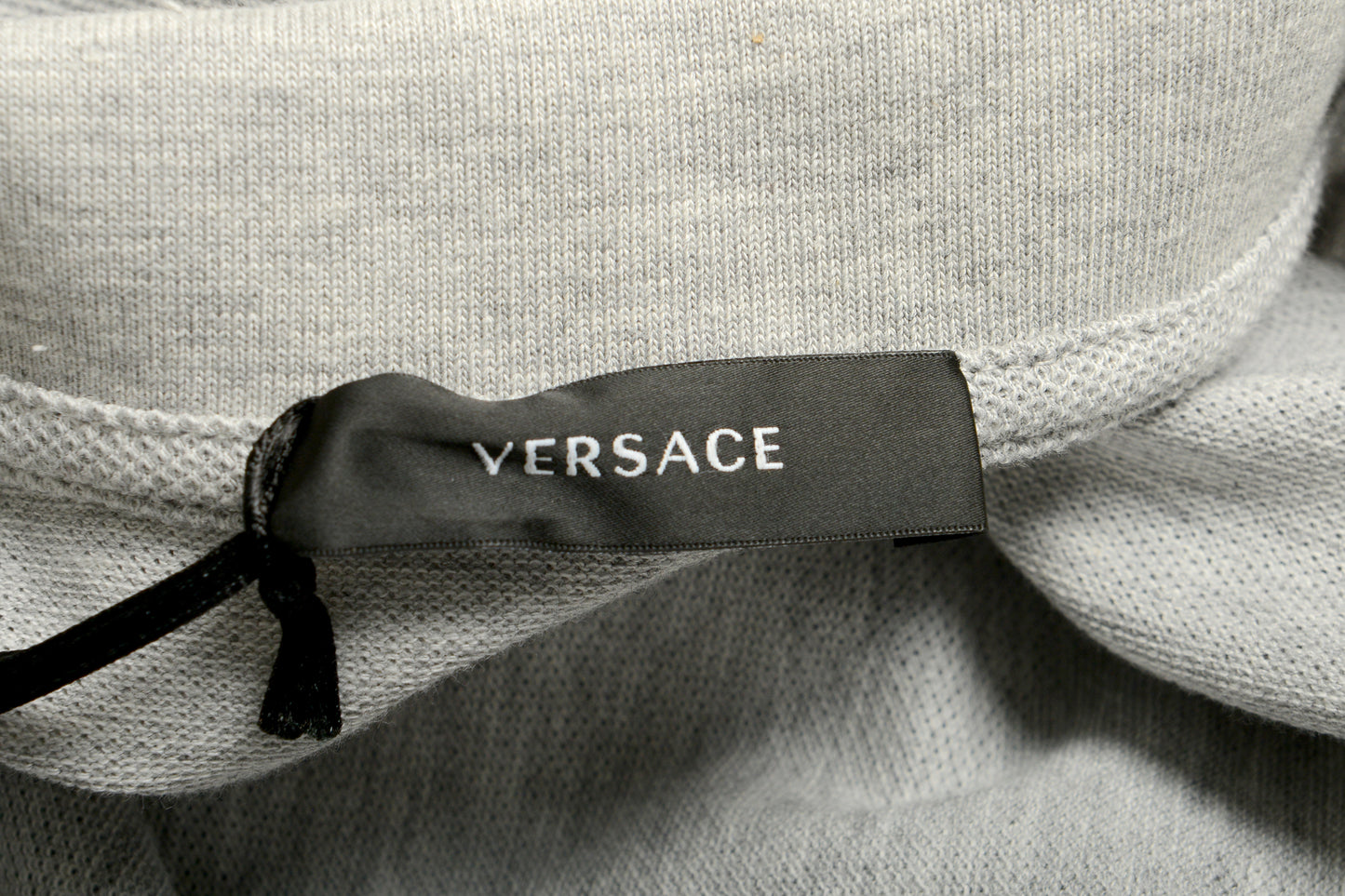 Versace Men's Gray Short Sleeve Logo Embroidery Polo Shirt US S IT 48