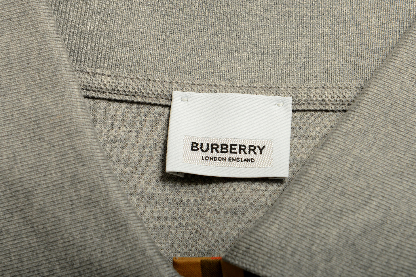 Burberry Women's "MALLECO" Gray Short Sleeve Polo Shirt US S IT 40