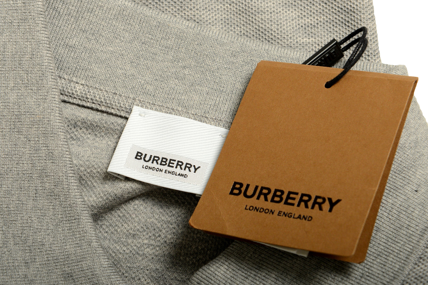 Burberry Women's "MALLECO" Gray Short Sleeve Polo Shirt US S IT 40