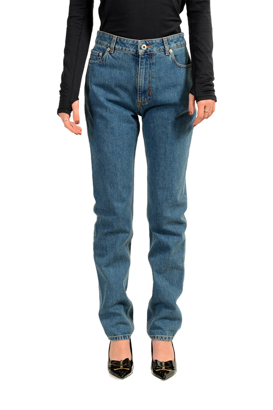 Burberry Women's "Balin" Classic Blue Straight Leg Jeans US 26 IT 40