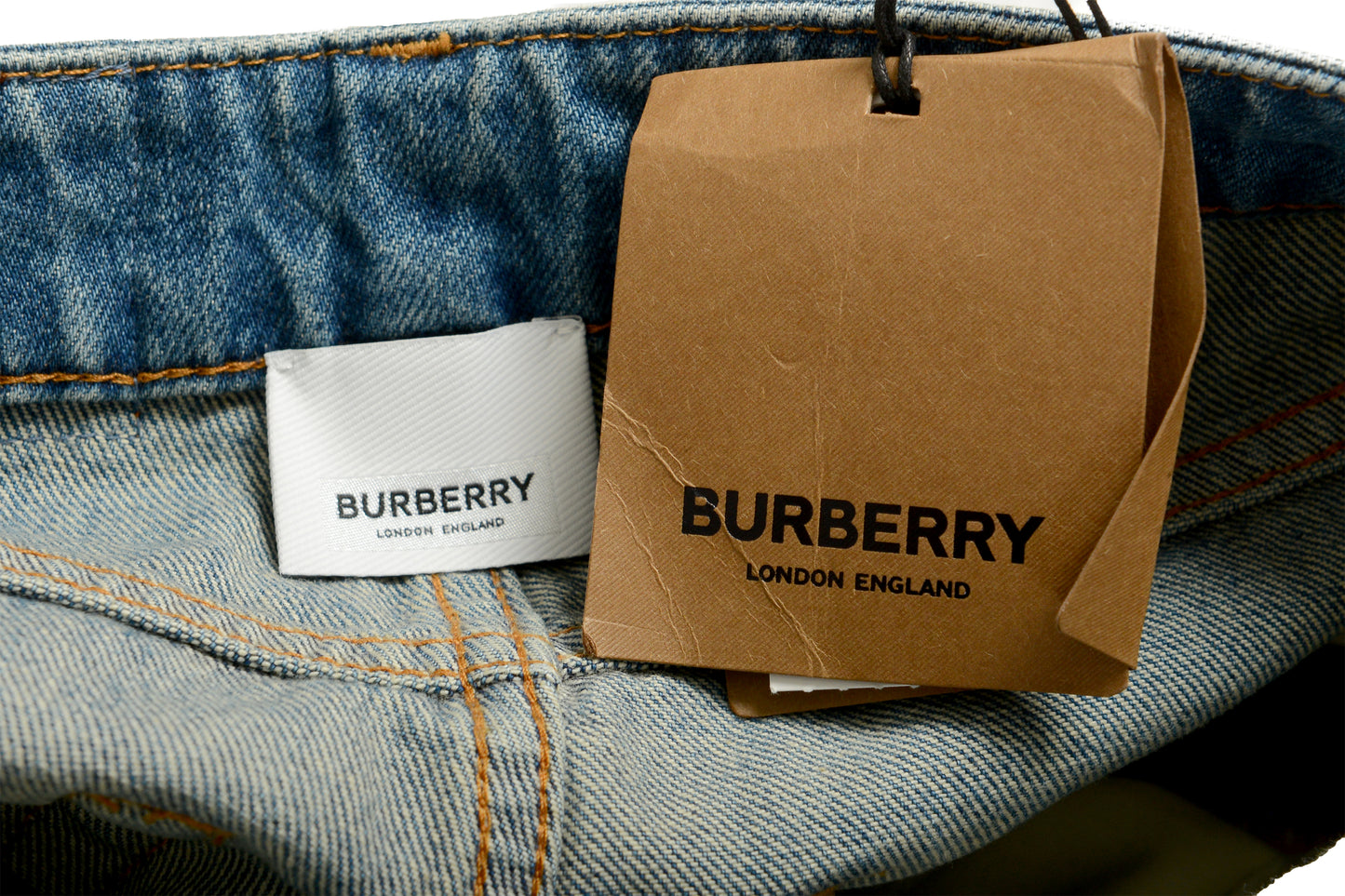 Burberry Women's "Balin" Classic Blue Straight Leg Jeans US 26 IT 40