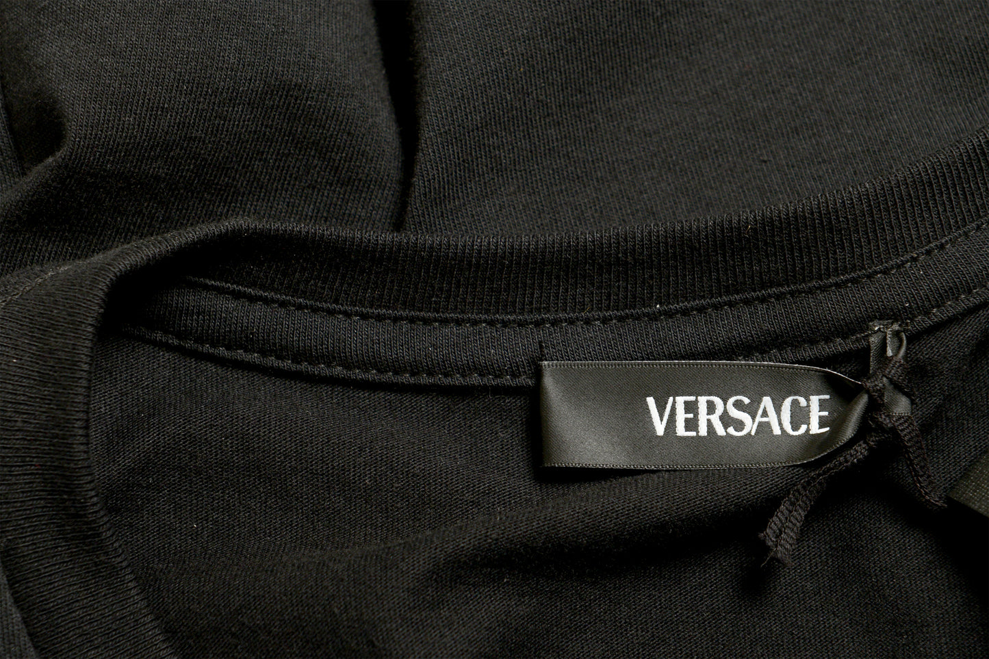 Versace Women's Pink/Black Logo Print Short Sleeve T-Shirt US XL IT 46