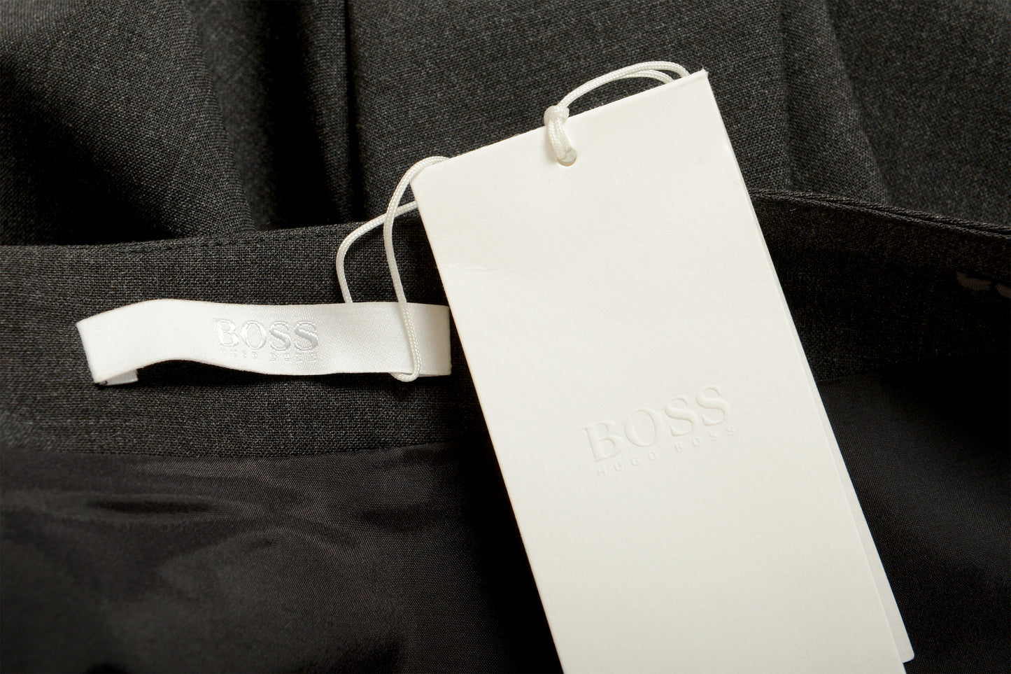 Hugo Boss Women's "Vilea" Gray Wool Straight Pencil Skirt US 12 IT 48
