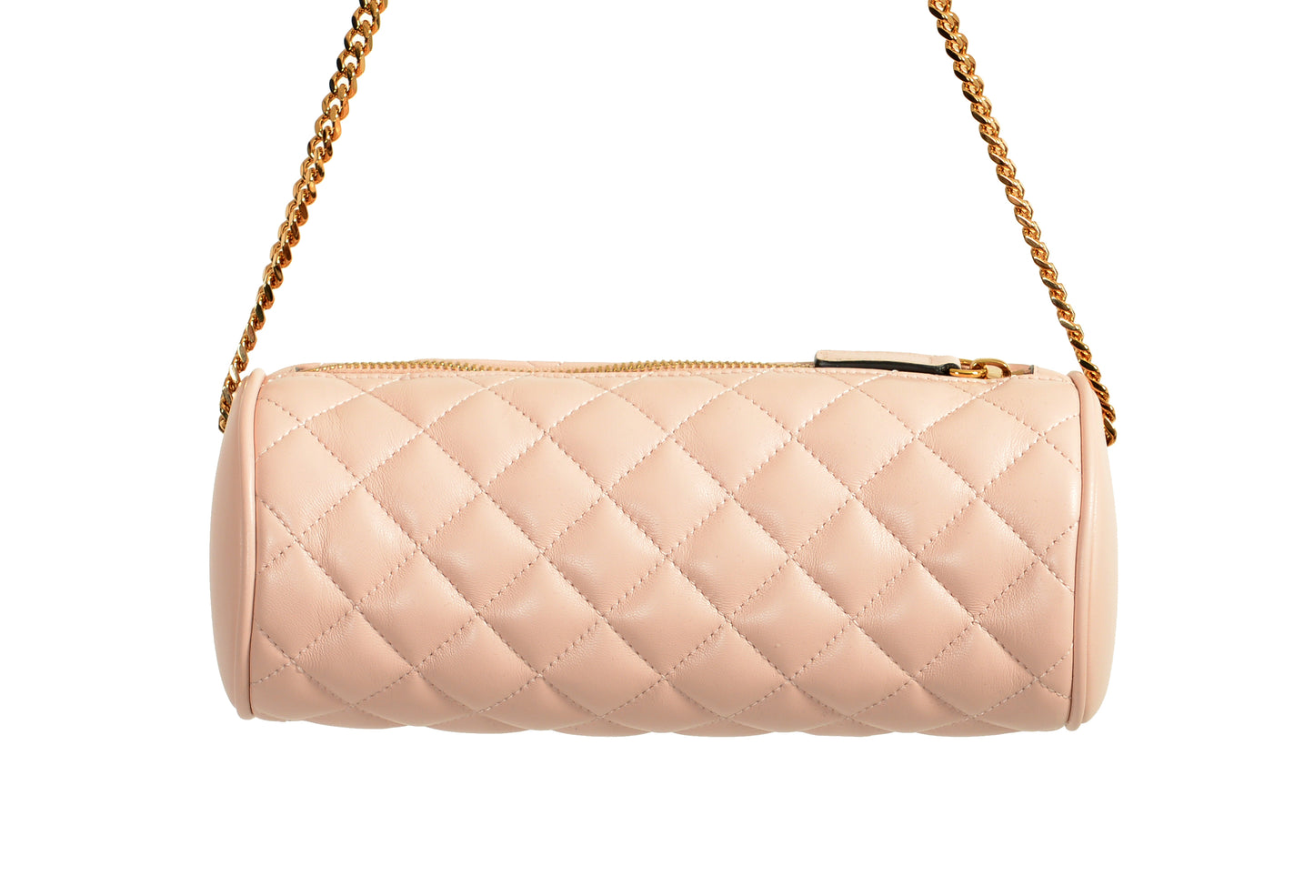 Versace Women's Leather Gold Medusa Quilted Shoulder Bag Handbag