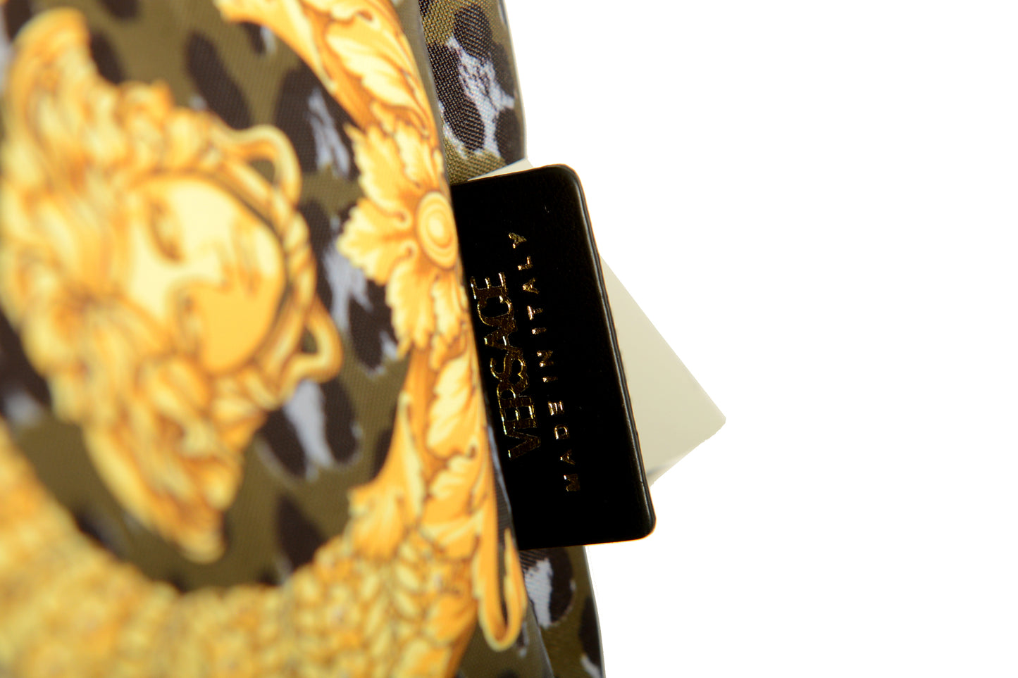 Versace Denim & Barocco Medusa Head Reversible Large Tote Handbag Shoulder Bag