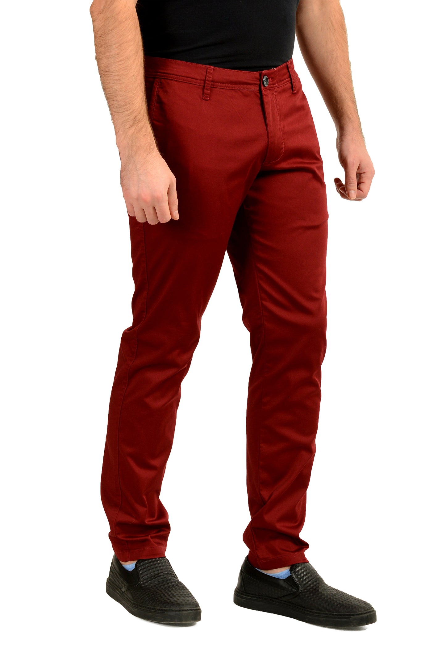 Armani Exchange Men's "P45" Burgundy Slim Fit Chino Casual Pants US 34S IT 50