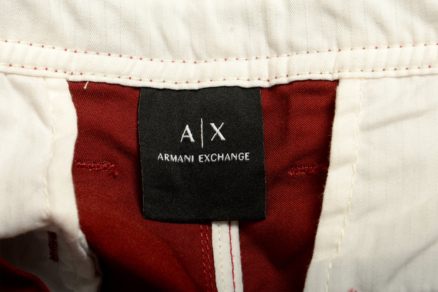 Armani Exchange Men's "P45" Burgundy Slim Fit Chino Casual Pants US 34S IT 50