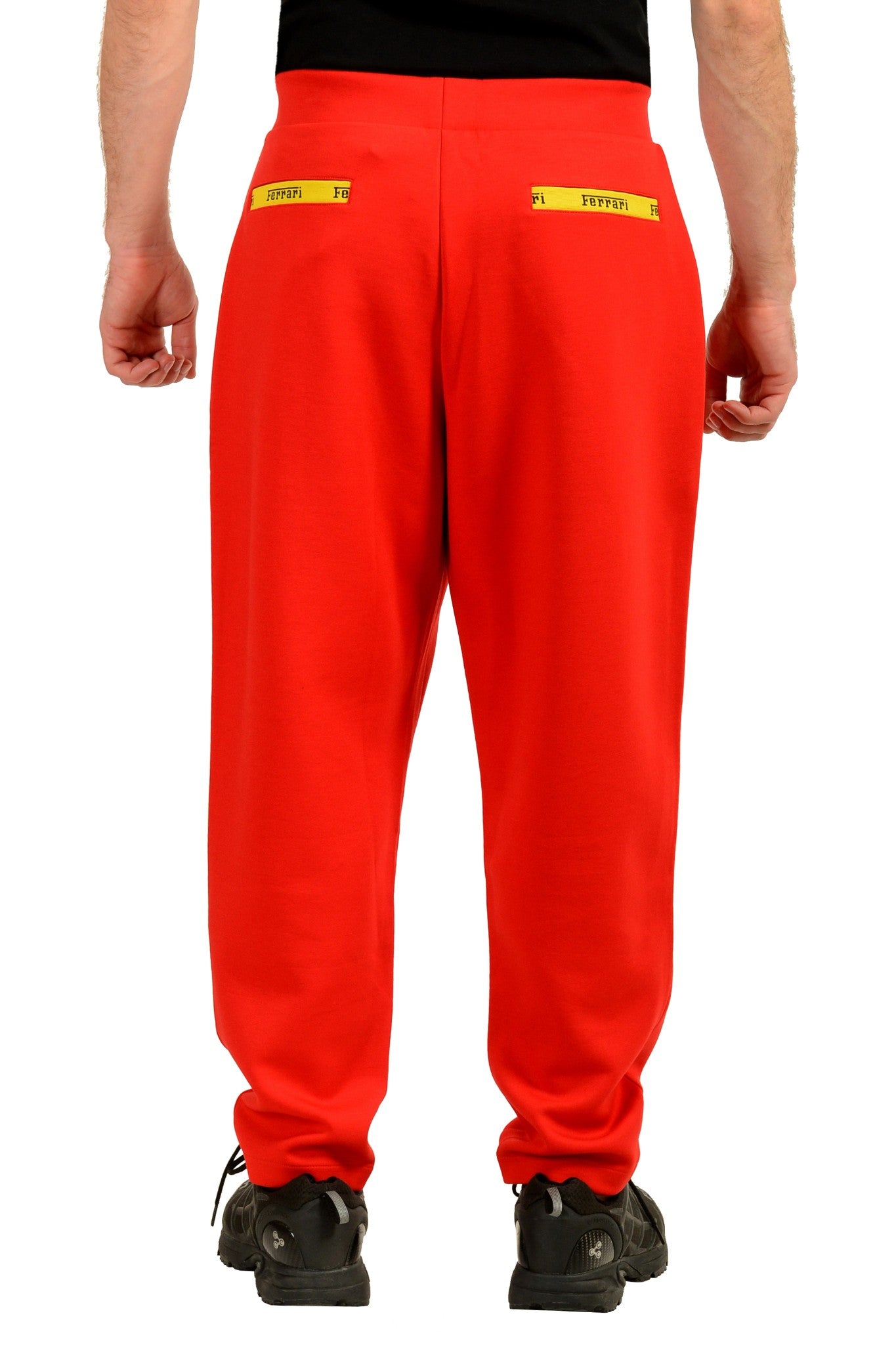Scuderia Ferrari Men's True Red "Double Face Lanyard" Joggers Pants US M IT 50