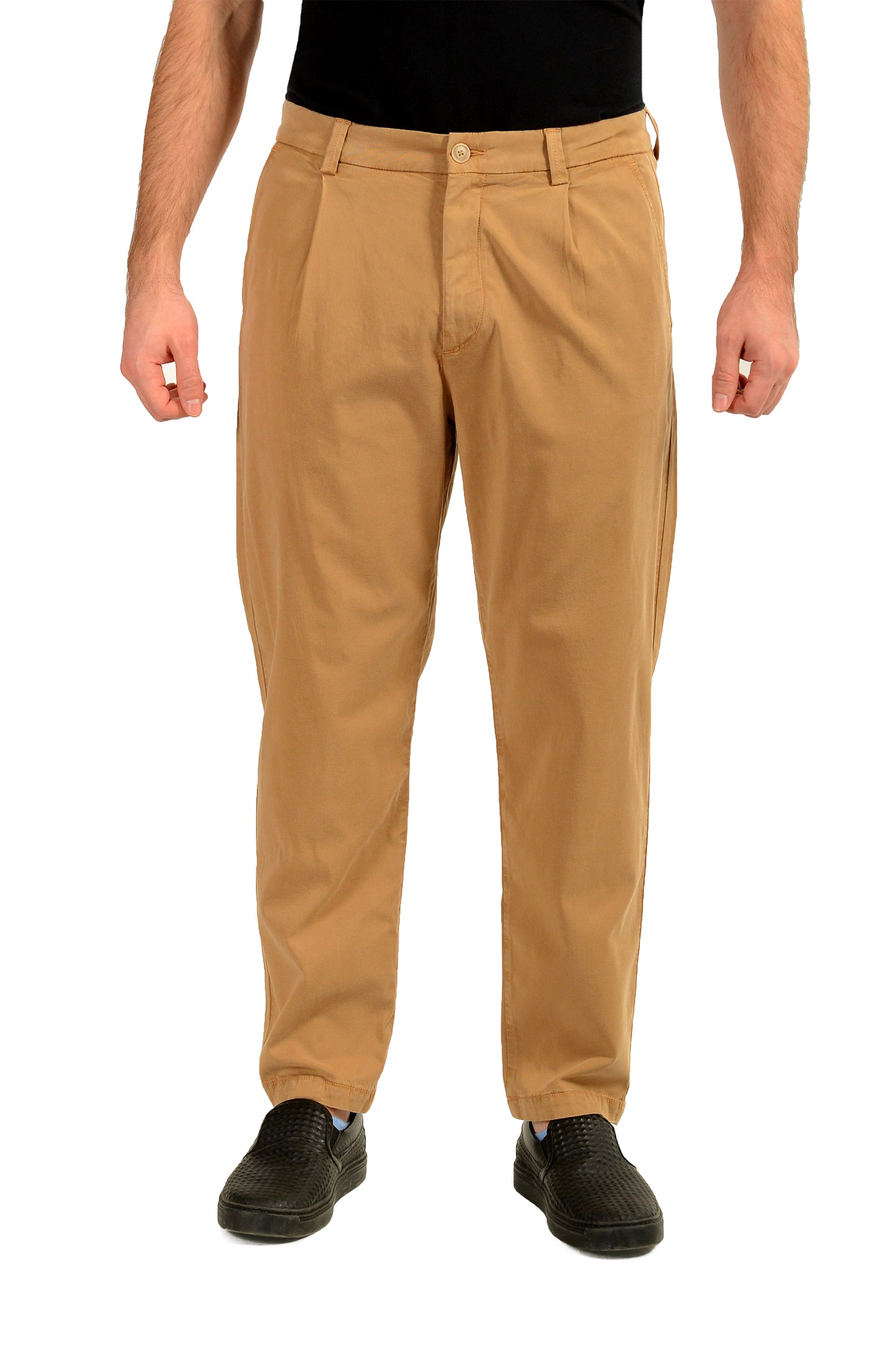 Hugo Boss Men's "C-Kerin-PL" Tapered Fit Beige Casual Pants US 32/32 IT 32/32