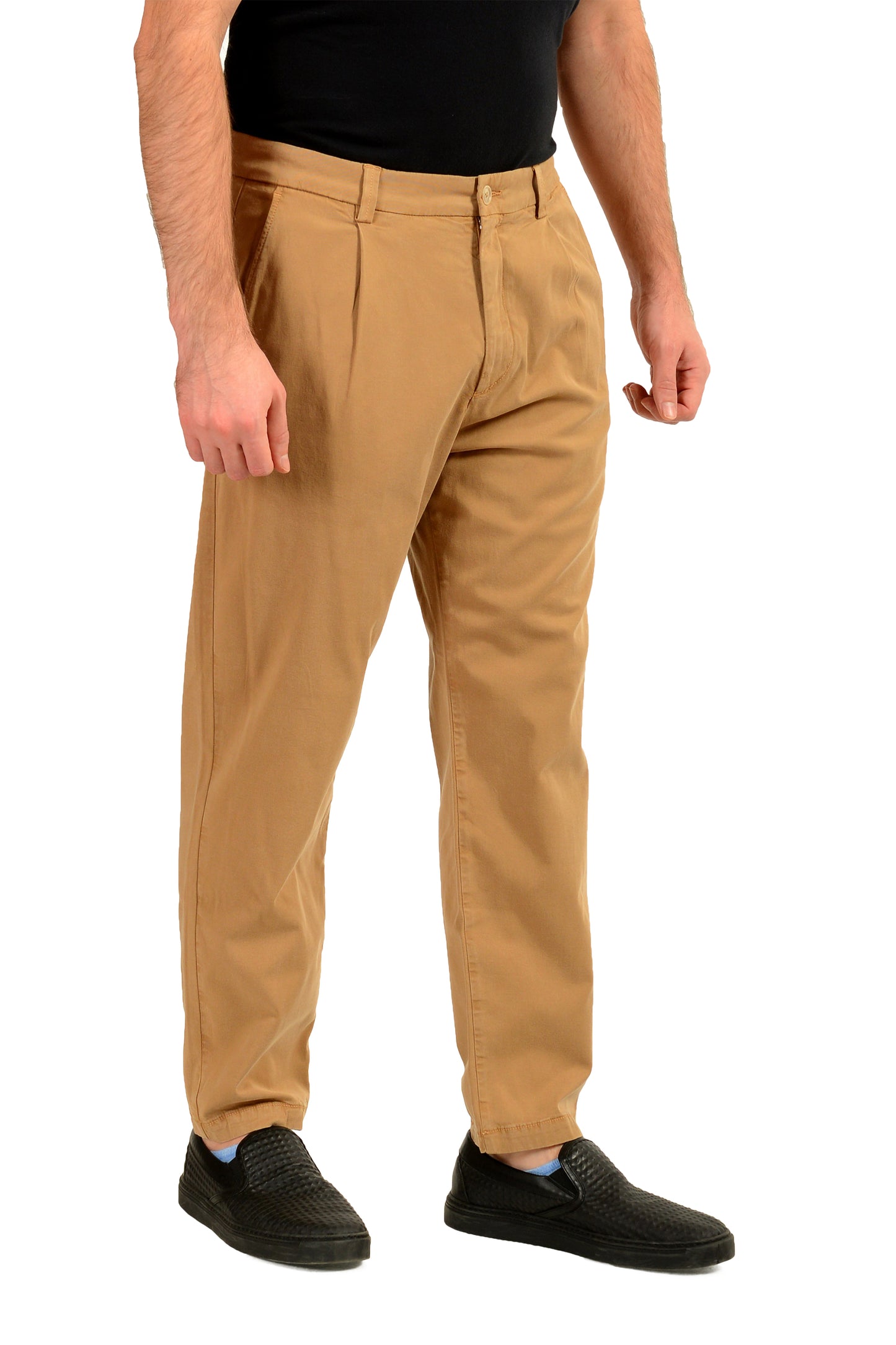 Hugo Boss Men's "C-Kerin-PL" Tapered Fit Beige Casual Pants US 32/32 IT 32/32