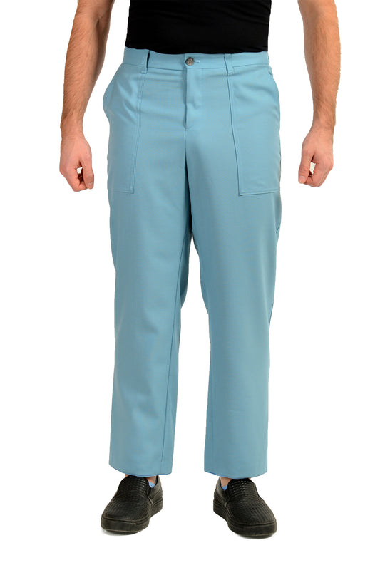 Hugo Boss Men's C-Pitt-Patch-253 Relaxed Fit 100% Wool Casual Pants US 32R IT 48