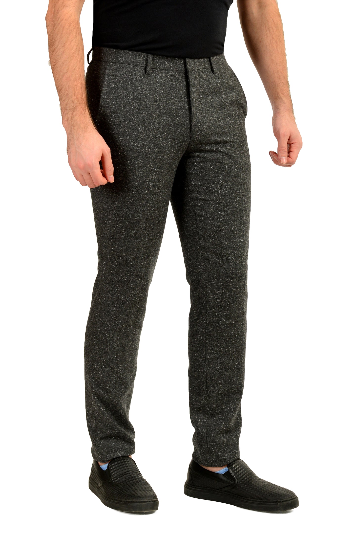 Hugo Boss Men's "Hesten232X" Extra Slim Fit Wool Silk Casual Pants