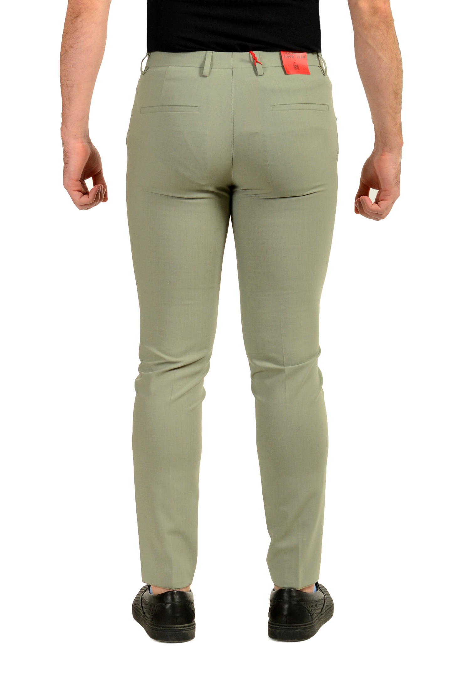 Hugo Boss Men's "Hesten232X" Extra Slim Fit Sage Wool Dress Pants US 30R IT 46