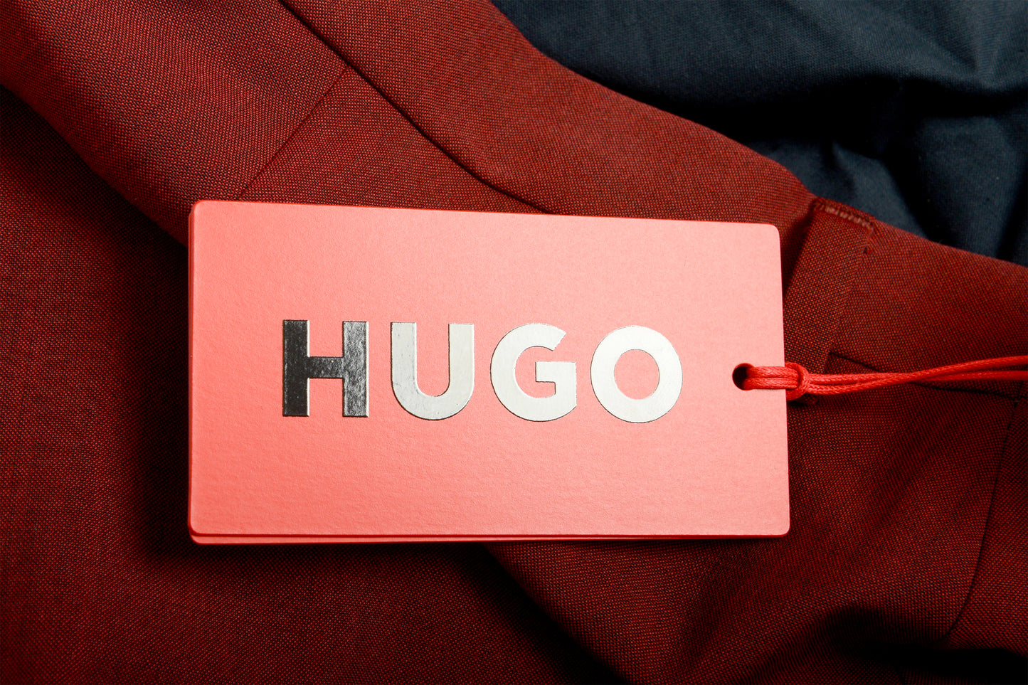 Hugo Boss Men's "Hesten232X" Extra Slim Fit Red Wool Dress Pants US 34R IT 50