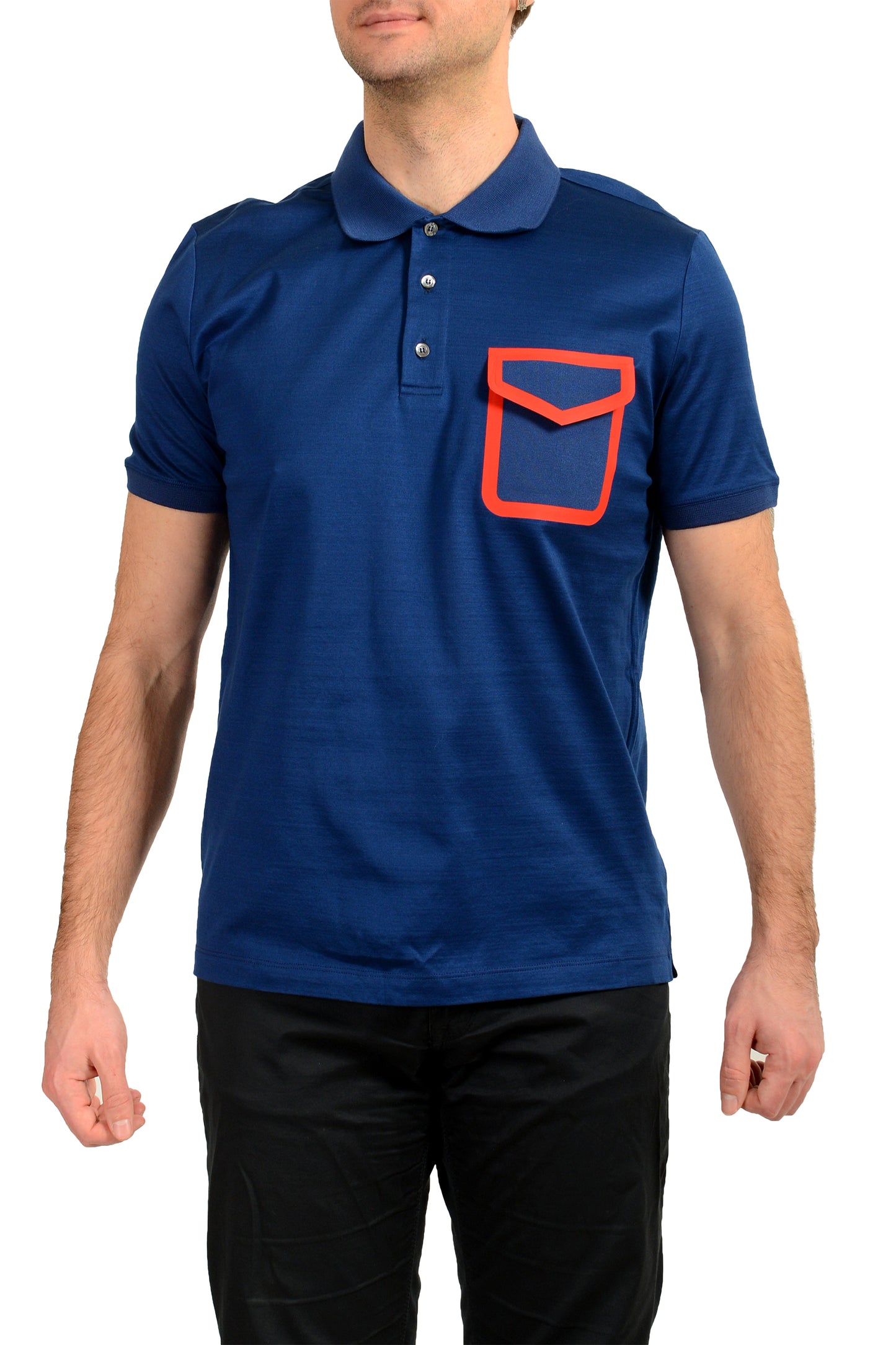Scuderia Ferrari Men's Royal Blue Short Sleeve Polo Shirt US L IT 52