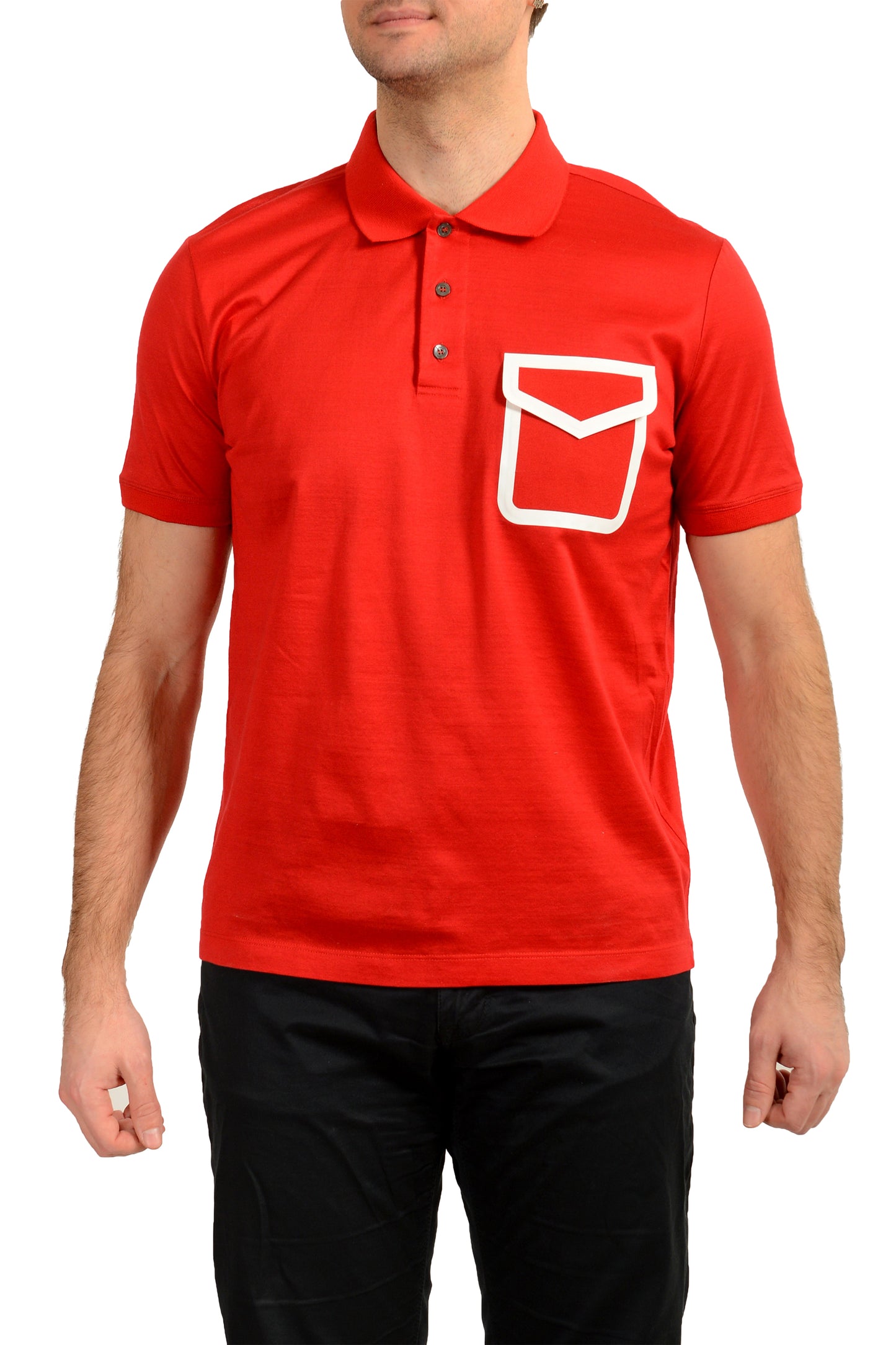 Scuderia Ferrari Men's True Red Short Sleeve Polo Shirt US S IT 48