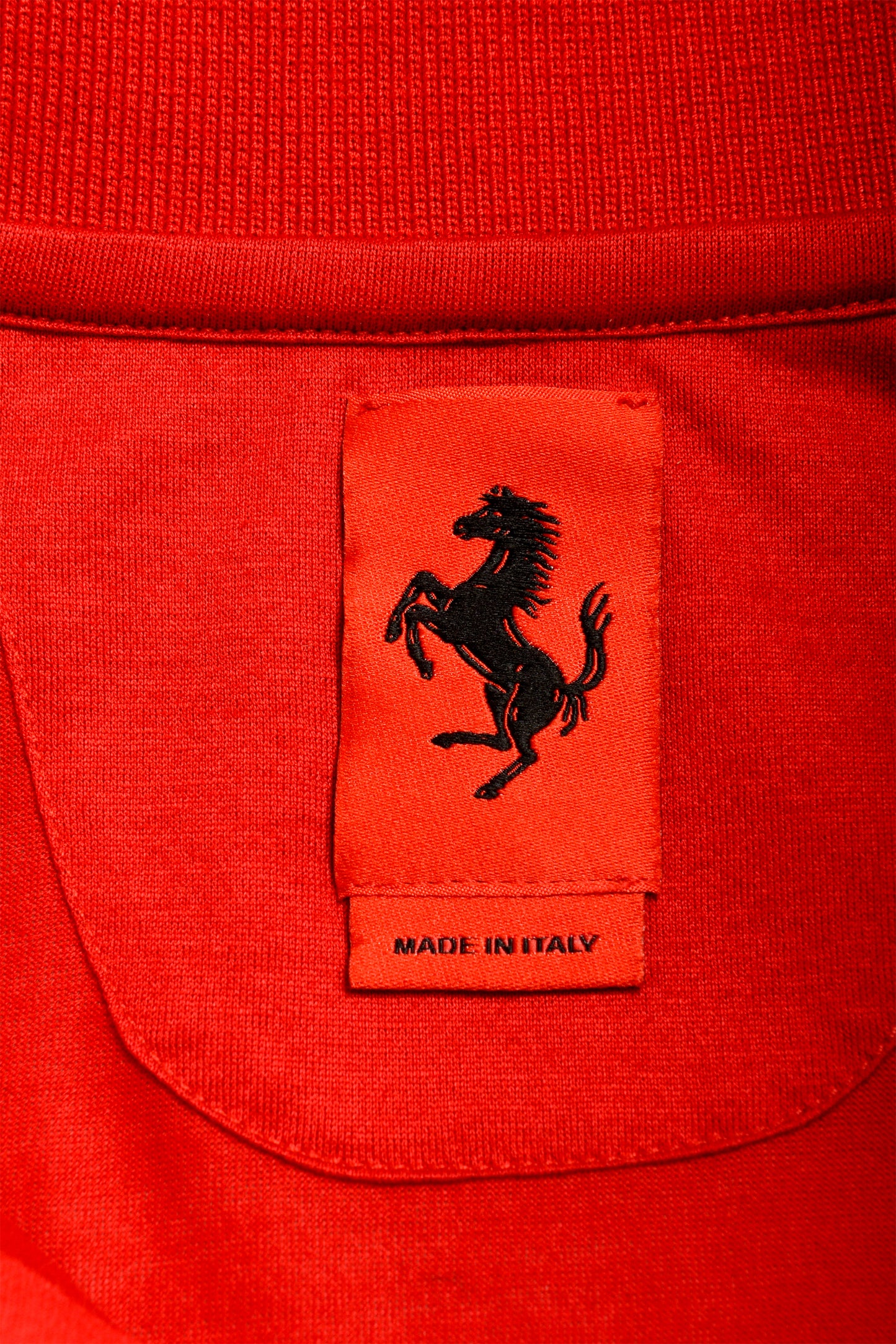 Scuderia Ferrari Men's True Red Short Sleeve Polo Shirt US L IT 52
