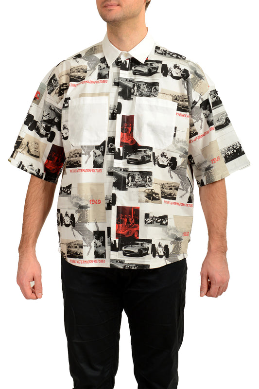 Scuderia Ferrari Fluid Logo Print Short Sleeve Shirt US S IT 48