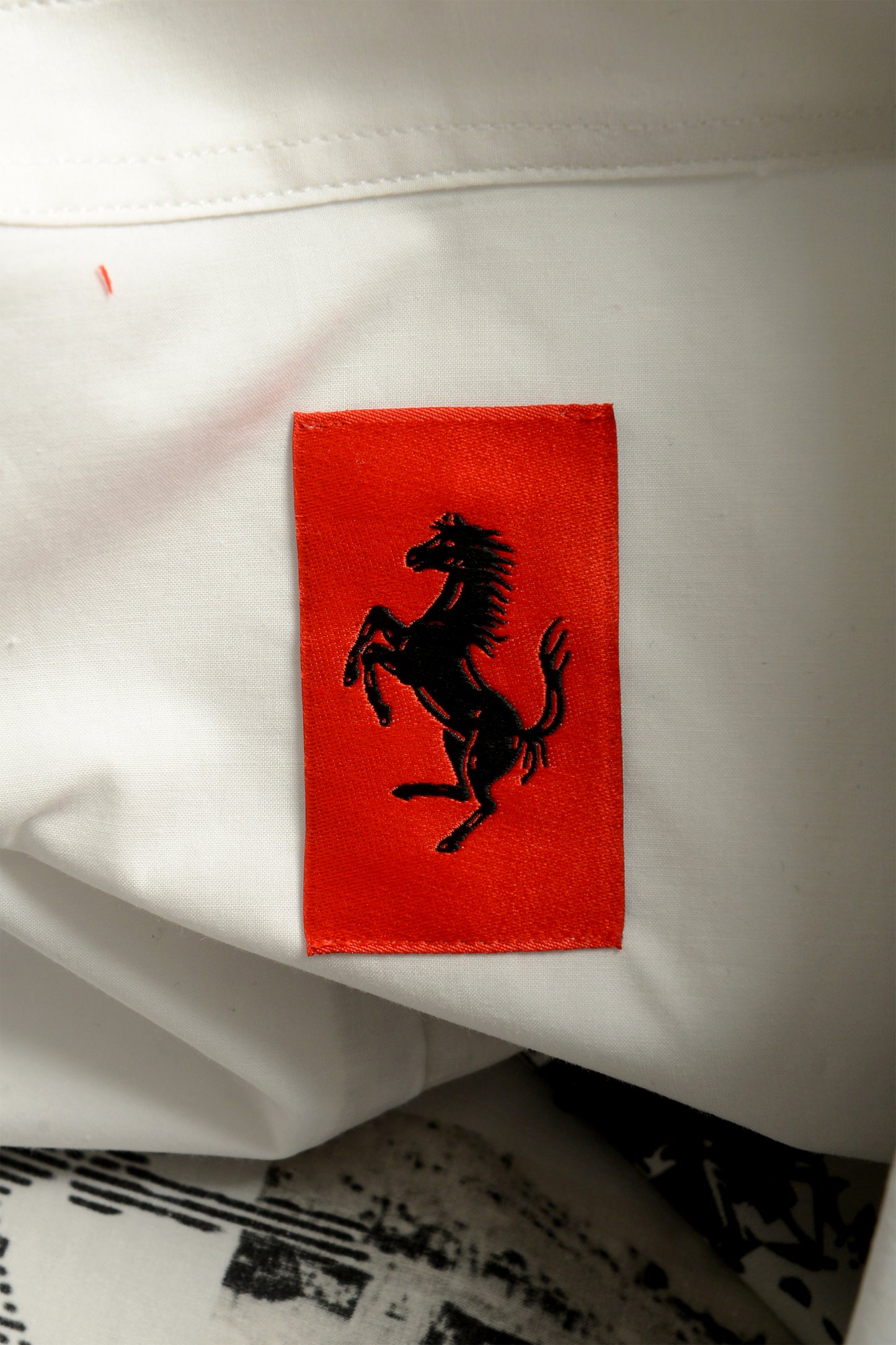 Scuderia Ferrari Fluid Logo Print Short Sleeve Shirt US S IT 48