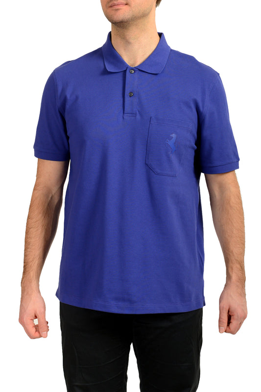 Scuderia Ferrari Men's Purple Piquet Short Sleeve Polo Shirt US 3XL IT 58