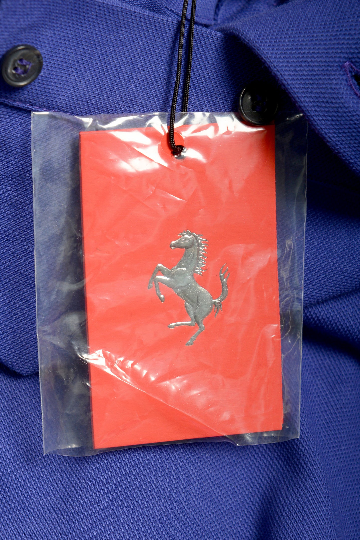 Scuderia Ferrari Men's Purple Piquet Short Sleeve Polo Shirt US 2XL IT 56