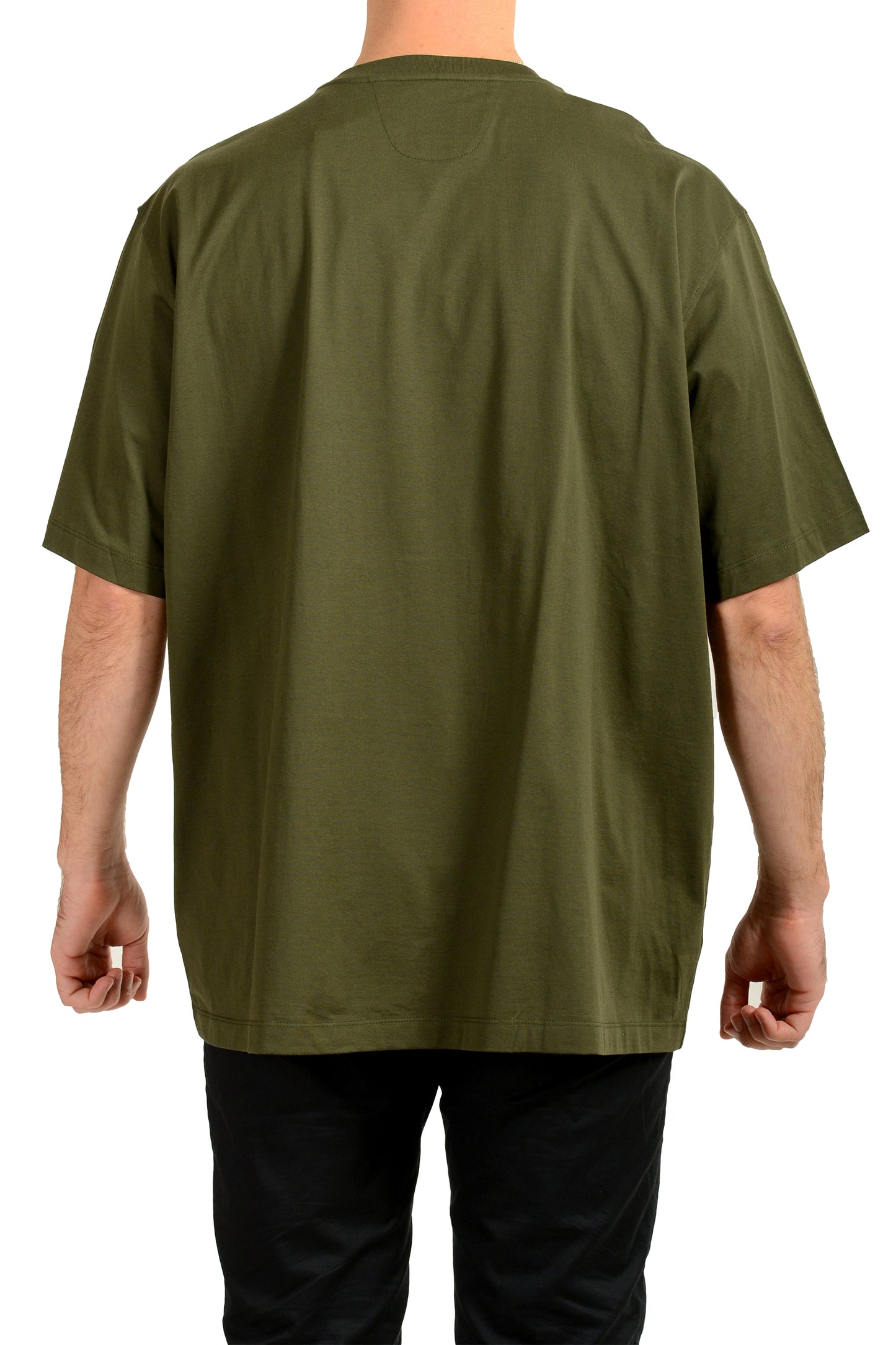 Scuderia Ferrari Men's Olive Label Pocket Short Sleeve T-Shirt US 2XL IT 56